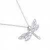 Gemshine - Damen -  Halskette - Anhänger - 925 Silber - LIBELLE - 45 cm