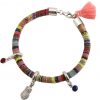 Gemshine - Damen - Armband - 925 Silber - AZTEC - Uhu -  Eule - Rubin - Rot - Saphir - Blau