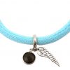 Gemshine - Damen - Armband - 925 Silber - Edelstein - Rauchquarz - Engel Flügel - Blau - Braun – Bild 3