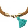 Gemshine - Damen - Armband - 925 Silber - Vergoldet - Edelstein - Aqua Chalcedon - BEE - Biene - Grün - Braun – Bild 4