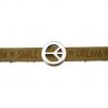 Gemshine - Damen - Armband - Frieden - Peace - WISHES - Braun - Sand - Magnetverschluss – Bild 4