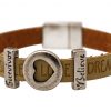 Gemshine - Damen - Armband - Herz - Liebe - WISHES - Braun - Sand - Magnetverschluss - Survivor - Believe