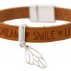 Gemshine - Damen - Armband - Schmetterling - Flügel - 925 Silber - WISHES - Braun - Magnetverschluss – Bild 3