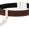 Gemshine - Damen - Armband - Schutz Engel - Flügel - 925 Silber - WISHES - Braun Dunkel - Magnetverschluss – Bild 3