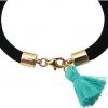 Gemshine - Damen - Armband - Vergoldet - Edelstein - Aqua Chalcedon - Engel - Grün - Schwarz – Bild 4