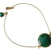 Gemshine - Damen - Armband - Vergoldet - Smaragd - Grün - Facettiert - 19 cm – Bild 3