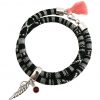 Gemshine - Damen - Armband - Wickelarmband - 925 Silber - Flügel - Engel - AZTEC - Rubin - Rot - Rose – Bild 3