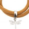 Gemshine - Damen - Armband - Wickelarmband - 925 Silber - Libelle - Braun – Bild 3