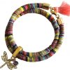 Gemshine - Damen - Armband - Wickelarmband - 925 Silber Vergoldet - Libelle - AZTEC - Amethyst - Rose - Violett