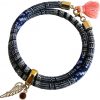Gemshine - Damen - Armband - Wickelarmband - Vergoldet - Flügel - Engel - AZTEC - Rubin - Rot - Rose