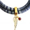 Gemshine - Damen - Armband - Wickelarmband - Vergoldet - Flügel - Engel - AZTEC - Rubin - Rot - Rose – Bild 3