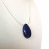 Gemshine - Damen - Halskette  - Anhänger - 925 Silber - Lapis Lazuli - Tropfen - Blau - 45 cm – Bild 3