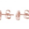 Gemshine - Damen - Herz - Ohrringe - Ohrstecker - 925 Silber - Rose Vergoldet - 7mm – Bild 3