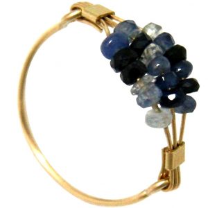 Gemshine - Damen - Ring - Vergoldet - Saphir - Blau, Ringgröße:60 (19.1)