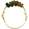 Gemshine - Damen - Ring - Vergoldet - Turmalin - Grün - Orange, Ringgröße:61 (19.4) – Bild 4