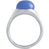 Gemshine - Damen - Ring - 925 Silber - Chalcedon - Blau - Größenverstellbar - 10mm – Bild 5
