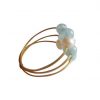 Gemshine - Damen - Ring - Vergoldet - Aquamarin - Perlen - Blau - Weiß, Ringgröße:53 (16.9) – Bild 4