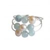Gemshine - Damen - Ring - 925 Silber - Aquamarin - Perlen - Blau - Weiß, Ringgröße:51 (16.2) – Bild 4