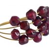 Gemshine - Damen - Ring - Vergoldet - Granat - Dunkelrot, Ringgröße:62 (19.7) – Bild 4
