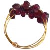 Gemshine - Damen - Ring - Vergoldet - Granat - Dunkelrot, Ringgröße:54 (17.2) – Bild 4