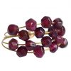 Gemshine - Damen - Ring - Vergoldet - Granat - Dunkelrot, Ringgröße:62 (19.7) – Bild 3