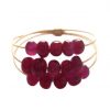 Gemshine - Damen - Ring - Vergoldet - Rubin - Rot, Ringgröße:55 (17.5) – Bild 3