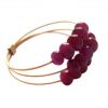 Gemshine - Damen - Ring - Vergoldet - Rubin - Rot, Ringgröße:53 (16.9) – Bild 5