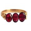 Gemshine - Damen - Ring - Spannring - Vergoldet - Granat - Dunkelrot, Ringgröße:59 (18.8) – Bild 4