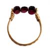Gemshine - Damen - Ring - Spannring - Vergoldet - Granat - Dunkelrot, Ringgröße:57 (18.1) – Bild 3