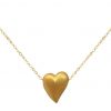 Gemshine  - Damen - Herz - Halskette - Anhänger - 925 Silber - Vergoldet - 2,5 cm