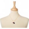 Gemshine - Damen - Halskette - Anhänger - Saphir - Rubin - Blau - Rot - 925 Silber Vergoldet - 45 cm – Bild 4