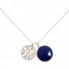 Gemshine - Damen - Halskette - Anhänger - LEBENSBAUM - 925 Silber - Saphir - Blau - 45 cm – Bild 4