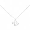 Gemshine - Damen - Halskette - Anhänger - Kreuz - 925 Silber - 3 cm