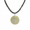 Gemshine - Damen - Halskette - Anhänger - Medaillon - Perlen - Perlmutt - 925 Silber - Grau - Tahiti - 3 cm – Bild 3
