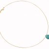 Gemshine - Damen - Anhänger - Halskette - Vergoldet - Jade - Tropfen - Blau - 45 cm – Bild 3