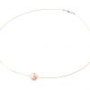 GEMSHINE Damenhalskette mit rosa Perle. 45 cm lange vergoldete Perlenkette - Made in München / Germany - Im eleganten Schmucketui mit Geschenkverpackung geliefert. – Bild 3