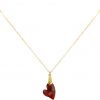 Gemshine - Damen - Halskette - Anhänger - Vergoldet - Herz - Rot - MADE WITH SWAROVSKI ELEMENTS® - 45 cm – Bild 3