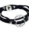 Gemshine - Damen - Armband - Wickelarmband - KNOTS Clover - 925 Silber - Schwarz - Größenverstellbar – Bild 3