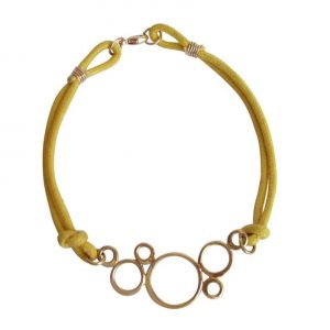 Gemshine - Damen - Armband - Vergoldet - KNOT - BUBBLES
