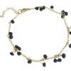 Gemshine - Damen - Armband - Vergoldet - Saphir - Blau - CONFETTI