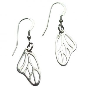 Gemshine - Damen - Ohrringe - Schmetterling - Flügel - WINGS - 925 Silber –- 3 cm