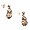 Gemshine - Damen - Ohrringe  - 925 Silber - Vergoldet - UHU - 2 cm – Bild 4