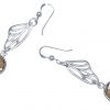 Gemshine - Damen - Ohrringe - 925 Silber - Schmetterling Flügel - Rauchquarz - Braun - 4 cm – Bild 3
