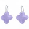 Gemshine - Damen - Ohrringe - 925 Silber - Chalcedon - Lavendel Lila - GEM - 2,5 cm