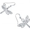 Gemshine - Damen -  Ohrringe - 925 Silber - LIBELLE - 3 cm