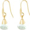Gemshine - Damen - Ohrringe - Vergoldet - Grüner Amethyst - Tropfen - Hellgrün - 1,5 cm – Bild 3