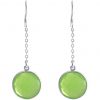Gemshine - Damen - Ohrringe - Ohrhänger - 925 Silber - Chalcedon - Meeresgrün - 4,5 cm