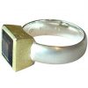 Gemshine - Damen - Ring - Silber 925 - Vergoldet - Rauchquarz - Braun, Ringgröße:54 (17.2) – Bild 3