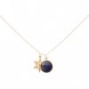 Gemshine - Damen - Halskette - Anhänger - SCHNEEFLOCKE - 925 Silber Vergoldet - Saphir - Blau - 45 cm – Bild 3