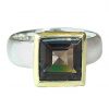 Gemshine - Damen - Ring - Silber 925 - Vergoldet - Rauchquarz - Braun